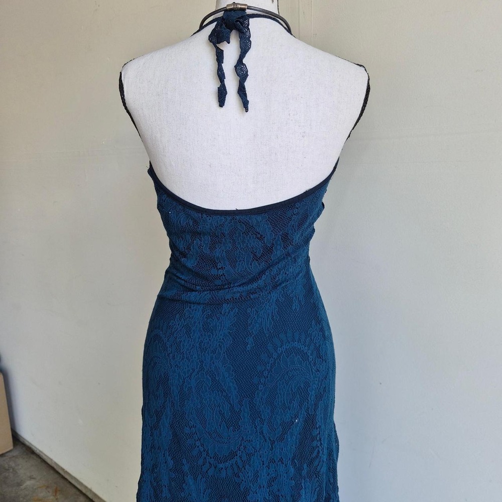 Vintage Ann Ferriday Lace Halter Slip Dress Womens S Whimsigoth Mesh Fairycore‎ - Picture 3 of 8
